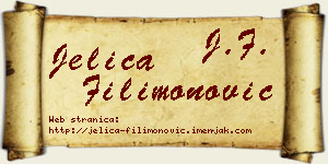 Jelica Filimonović vizit kartica